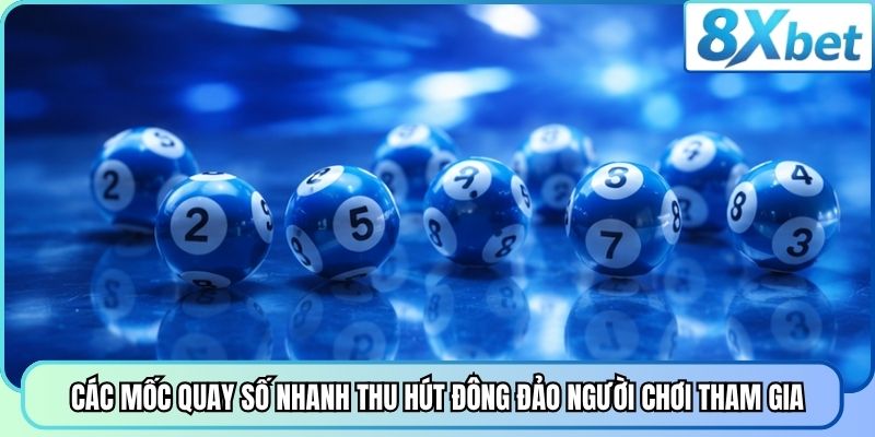 Các mốc quay số nhanh thu hút đông đảo người chơi tham gia