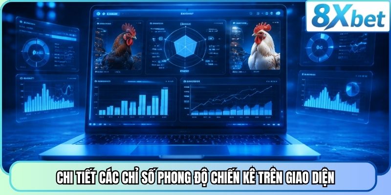 Chi tiết các chỉ số phong độ chiến kê trên giao diện