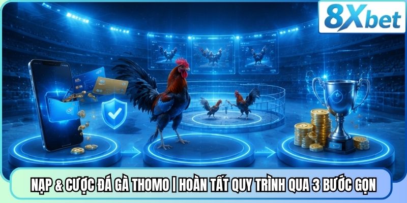Nạp & Cược Đá Gà Thomo | Hoàn Tất Quy Trình Qua 3 Bước Gọn